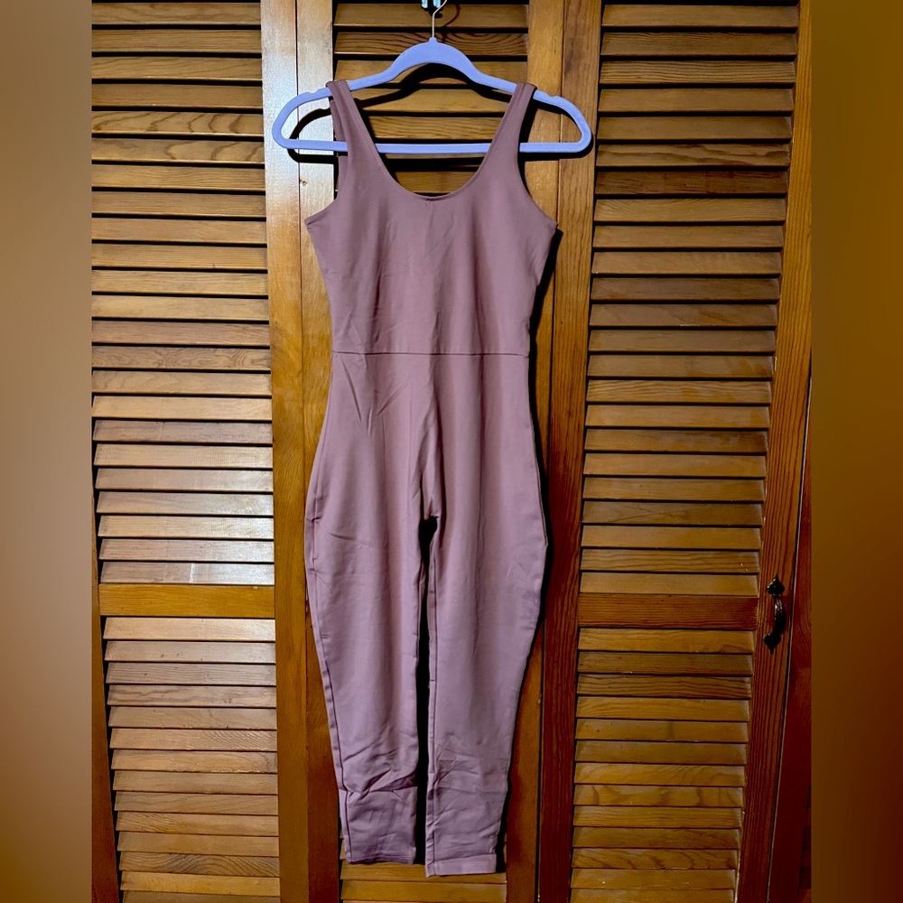 Girlfriend Collective Scoop Unitard in Rosebud